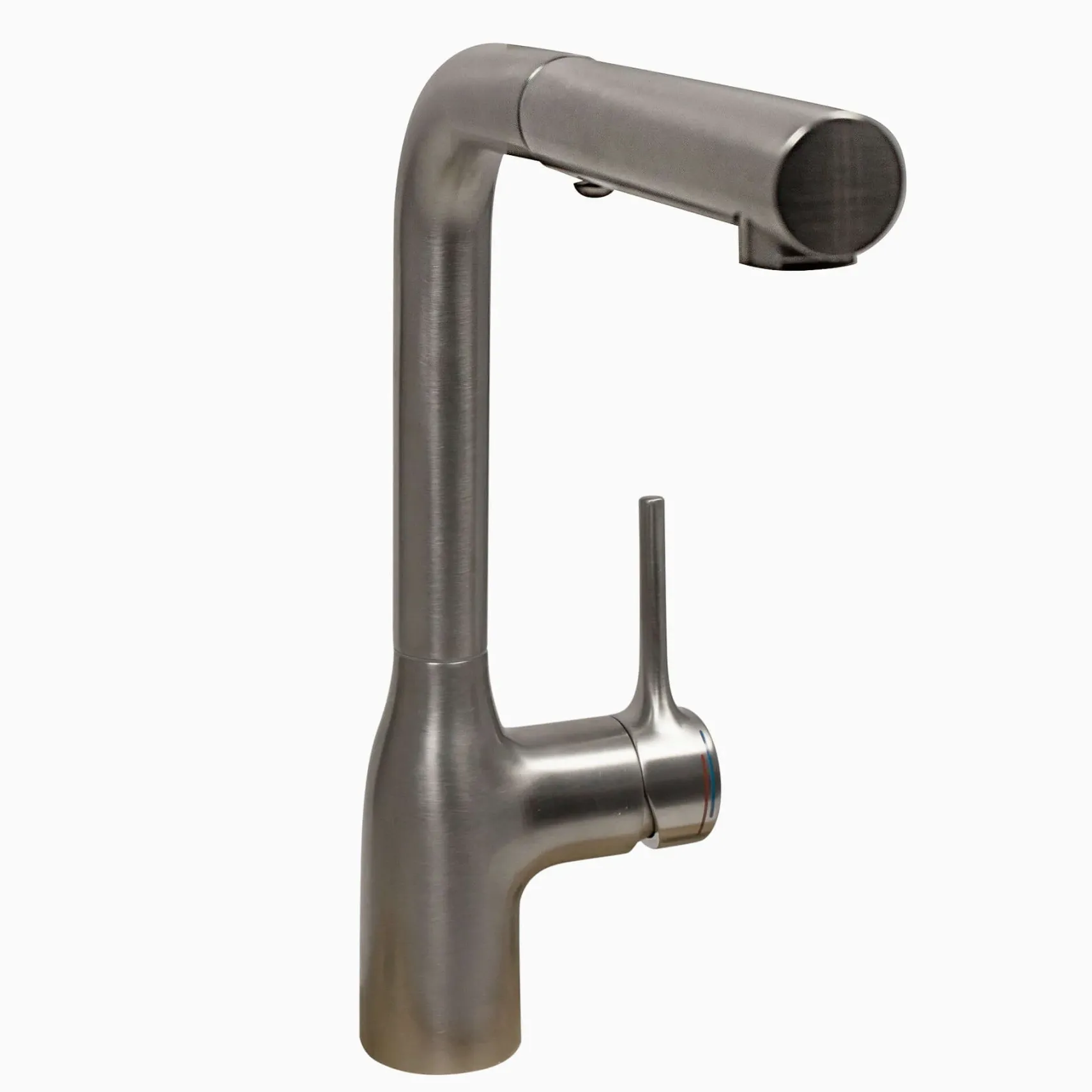Nantucket Sinks Premium Kitchen 1.8 GPM Lever Stainless Steel Kitchen Faucet, Lever, KFPO12BRS