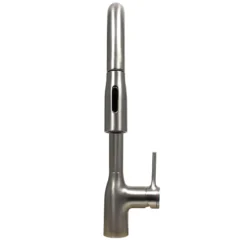 Nantucket Sinks Premium Kitchen 1.75 GPM Lever Stainless Steel Kitchen Faucet, Lever, KFPD16BRS