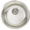 Nantucket Sinks Quidnet 18" Round 304 Stainless Steel Bar/Prep Sink with Accessories, NS37