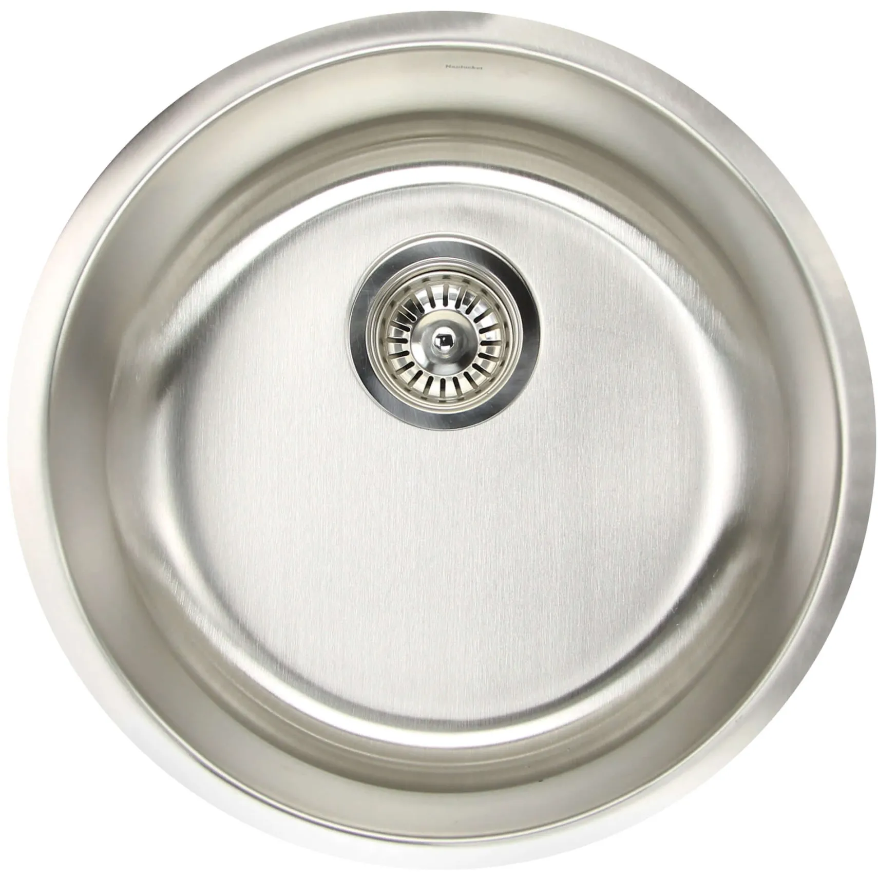 Nantucket Sinks Quidnet 18" Round 304 Stainless Steel Bar/Prep Sink with Accessories, NS37