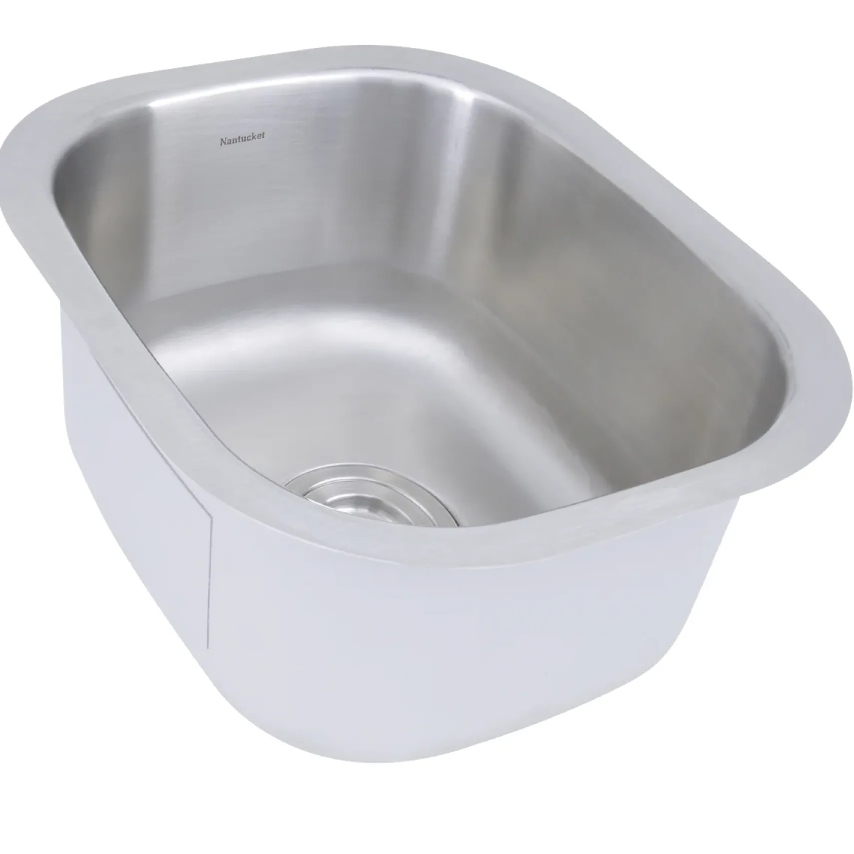 Nantucket Sinks Quidnet 15" Rectangle 304 Stainless Steel Bar/Prep Sink with Accessories, NS1512