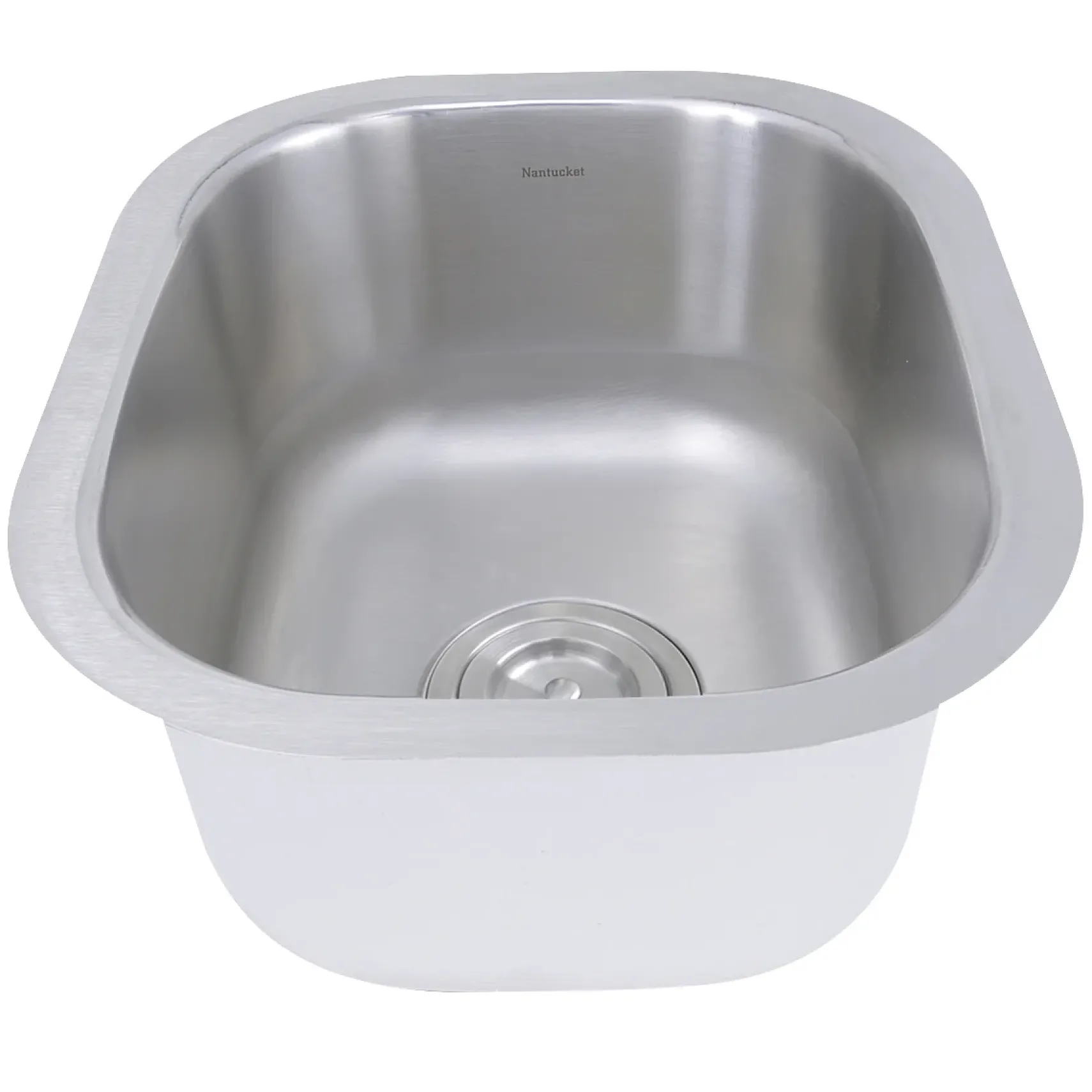 Nantucket Sinks Quidnet 15" Rectangle 304 Stainless Steel Bar/Prep Sink with Accessories, NS1512