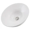 Nantucket Sinks Regatta 18" Fireclay Bathroom Vessel Sink, White, RC77240W