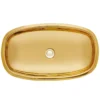 Nantucket Sinks Regatta 25" Fireclay Bathroom Vessel Sink, Gold, RC79040G