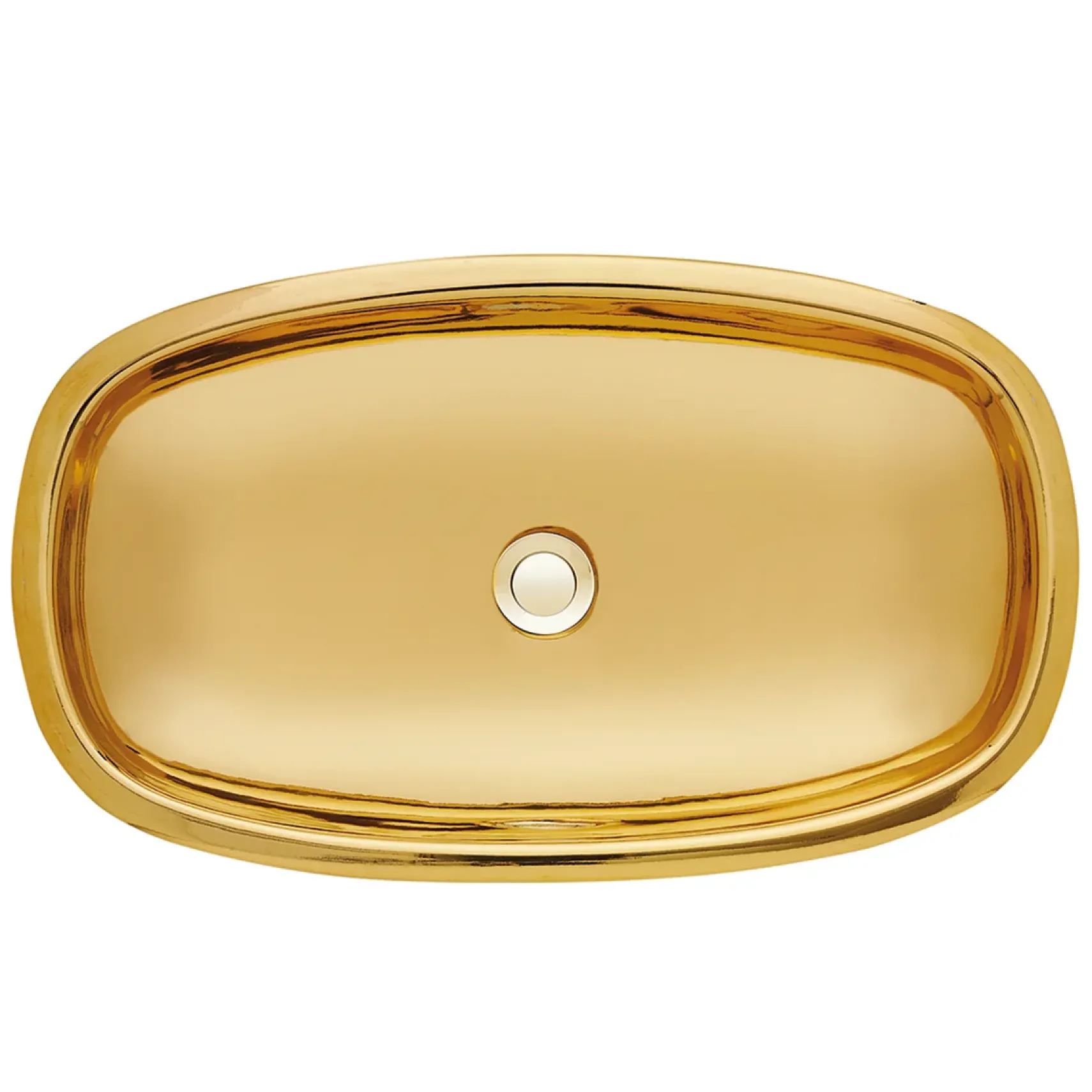 Nantucket Sinks Regatta 25" Fireclay Bathroom Vessel Sink, Gold, RC79040G