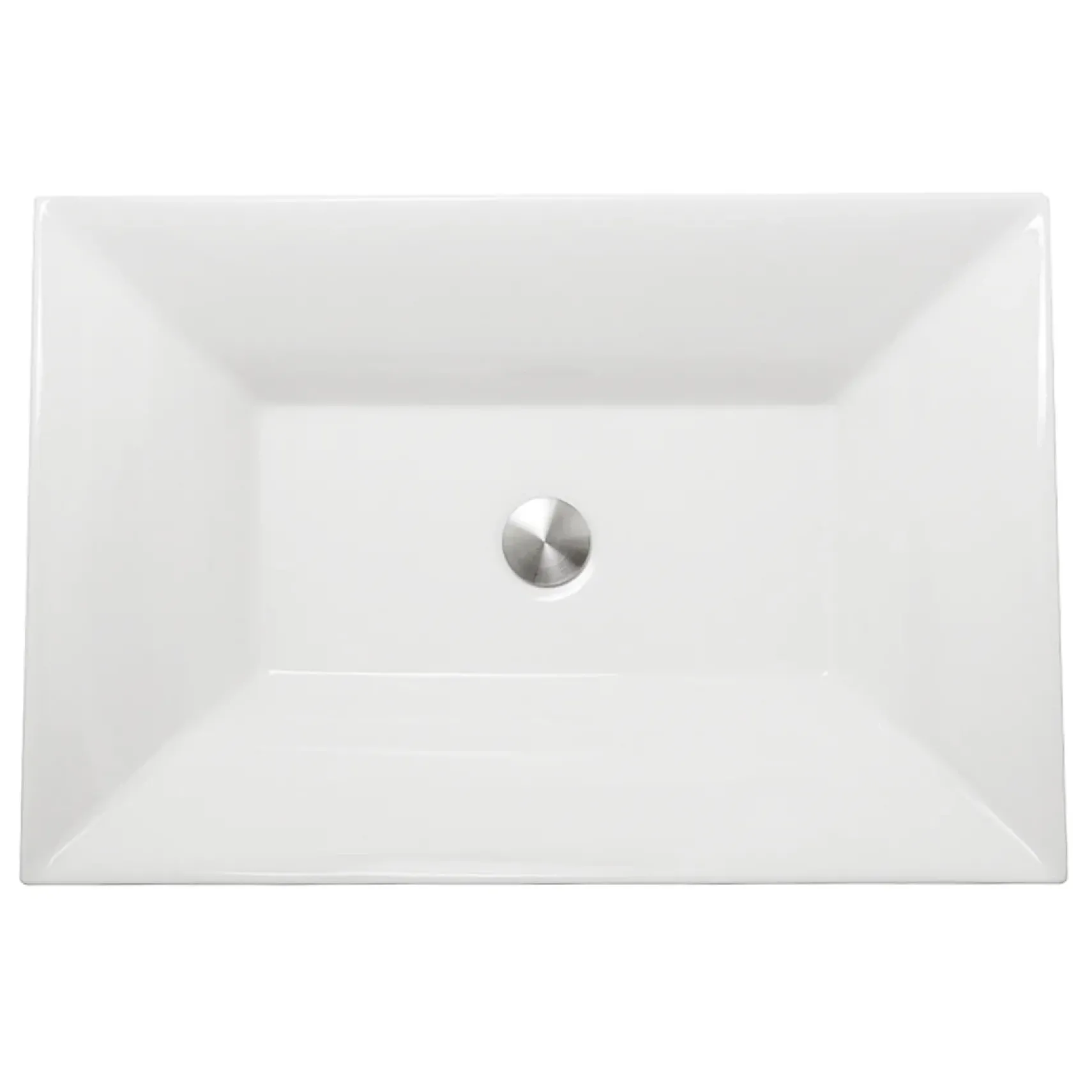 Nantucket Sinks Regatta 25" Fireclay Bathroom Vessel Sink, White, RC73040W