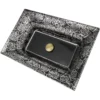Nantucket Sinks Regatta 25" Fireclay Bathroom Vessel Sink, Black/Platinum, RC73040PR