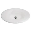 Nantucket Sinks Regatta 25" Fireclay Bathroom Sink, White, RC70640W