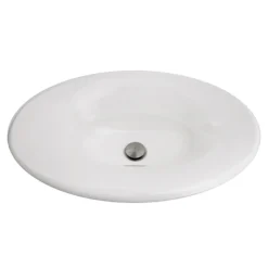 Nantucket Sinks Regatta 25" Fireclay Bathroom Sink, White, RC70640W