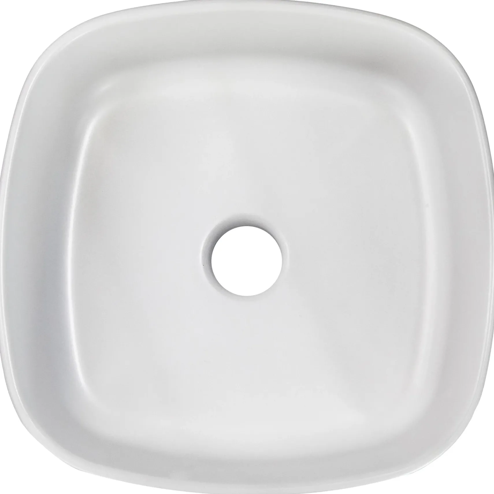 Nantucket Sinks Regatta 15.75" x 15.75" Square Fireclay Bathroom Vessel Sink with Accessories, Matte White, RC4033MW