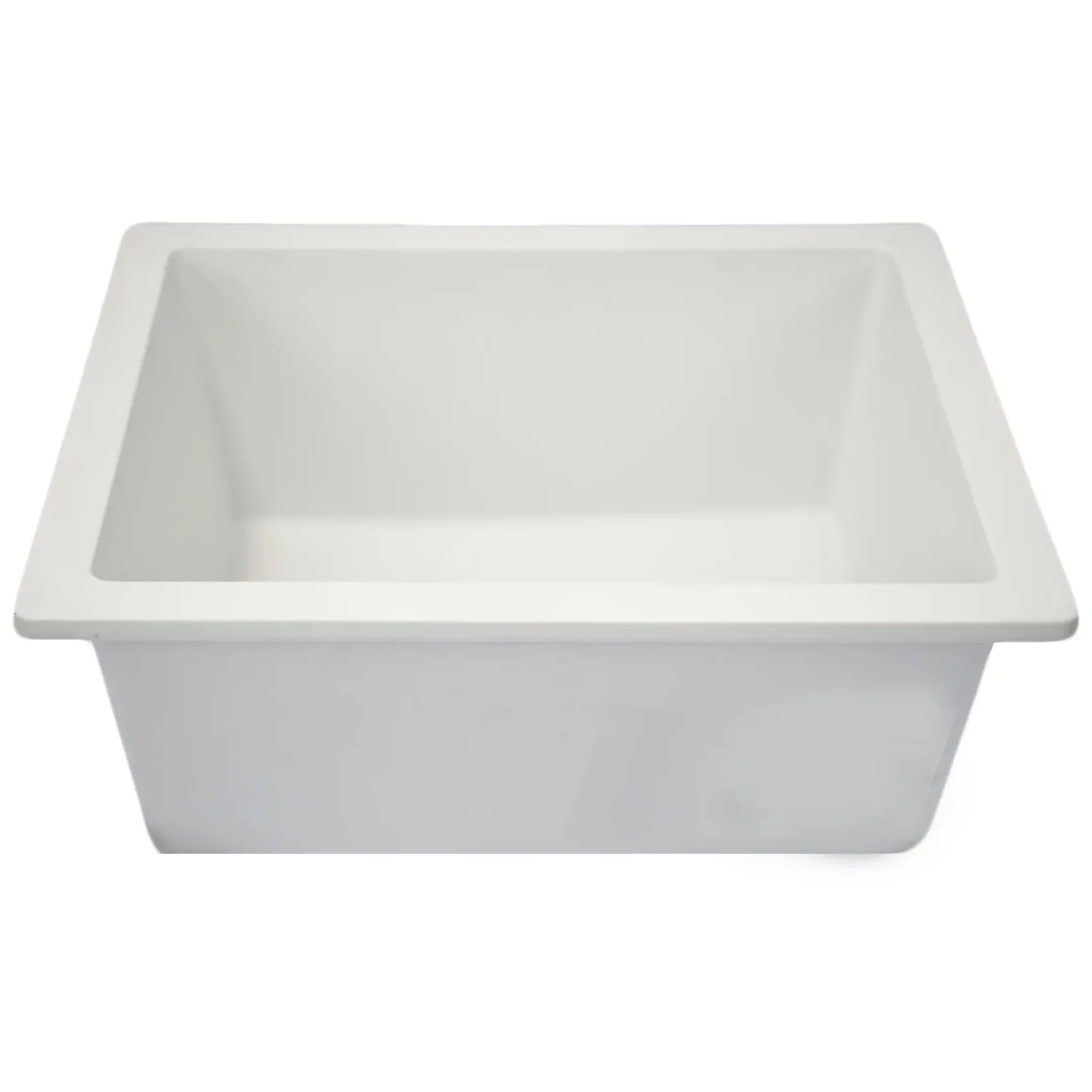 Nantucket Sinks Rockport 15" Rectangle Granite Composite Bar/Kitchen Sink with Accessories, White, PR1815-W