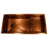 Nantucket Sinks x Studio Dearborn Brightwork 39" Undermount Copper Kitchen Sink with Accessories, 16 Gauge, STEPPE3918-HC