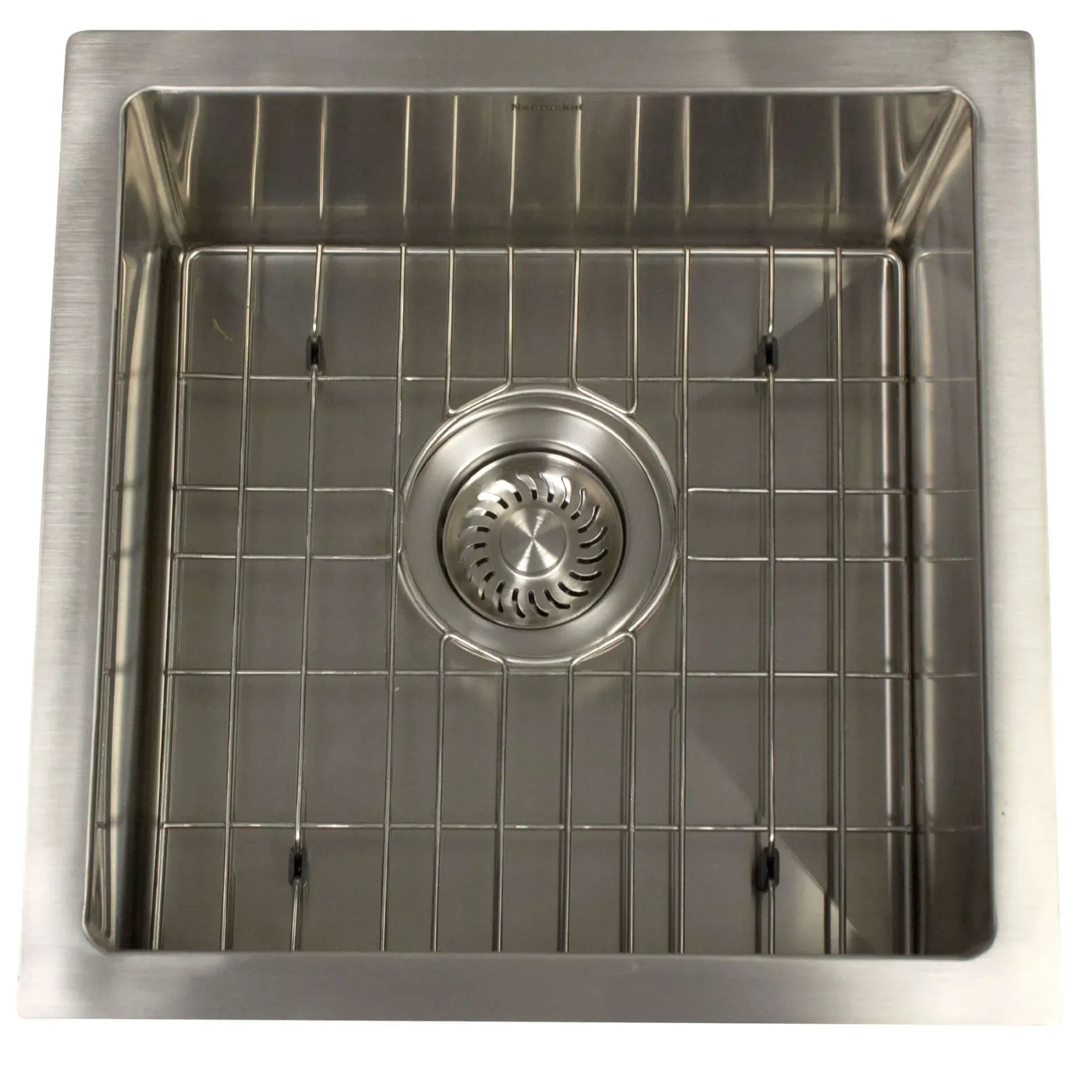 Nantucket Sinks All Weather 15" Undermount 316 Marine Grade Stainless Steel Kitchen Sink with Accessories, 16 Gauge, AW1515-16