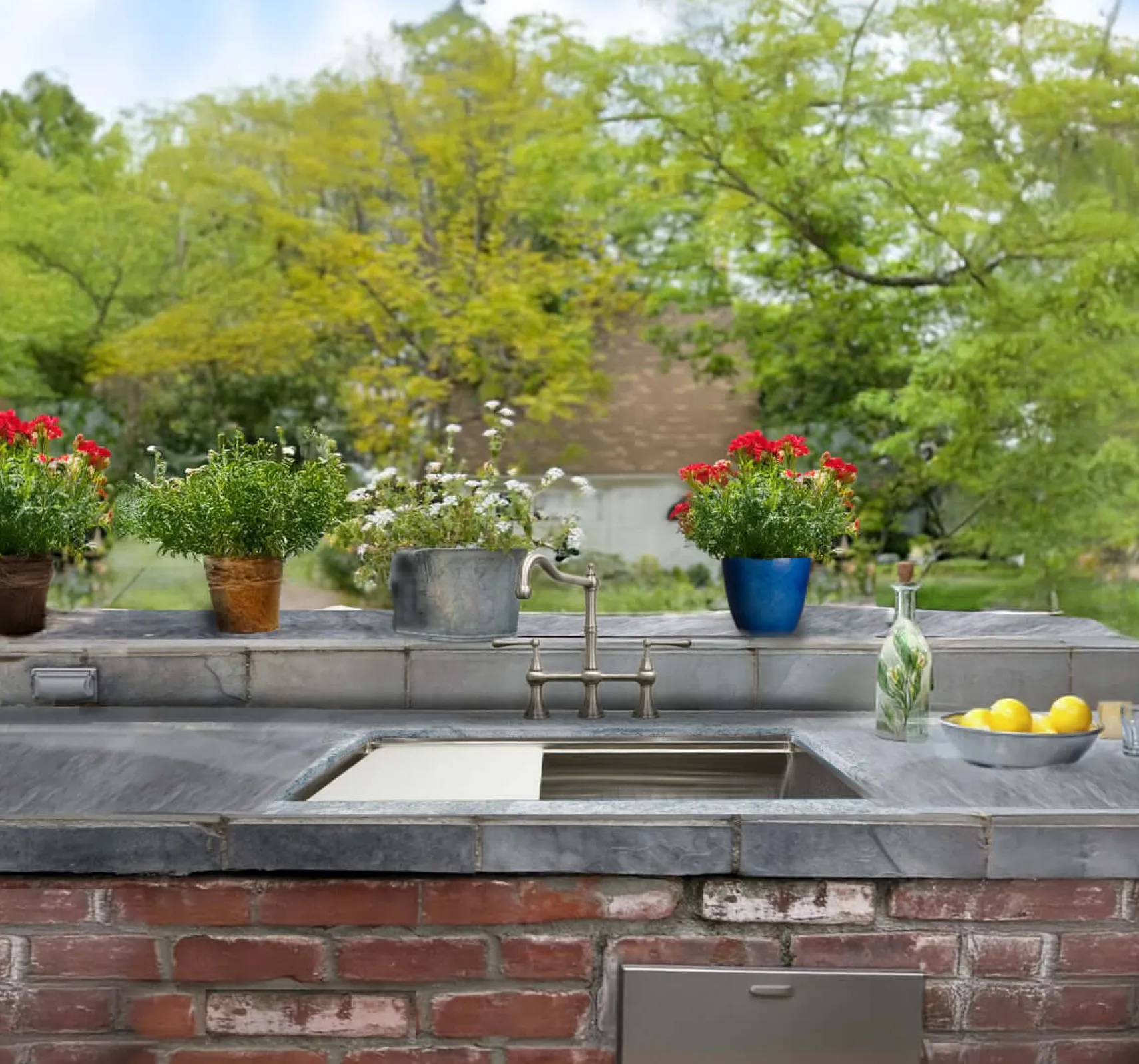 Nantucket Sinks All Weather 32" Undermount 316 Marine Grade Stainless Steel Kitchen Sink with Accessories, 16 Gauge, AW-PS-3219-16