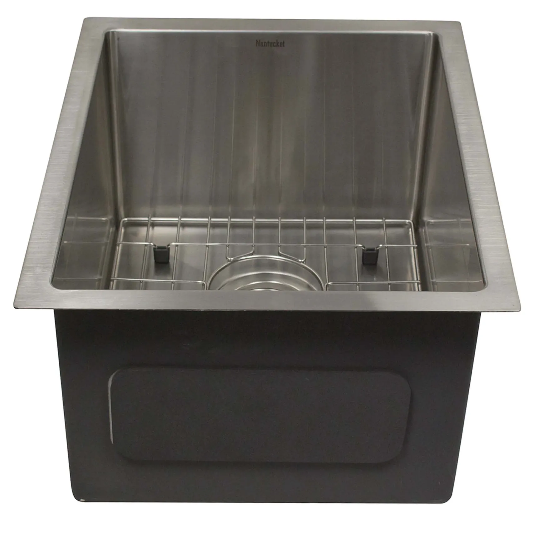 Nantucket Sinks All Weather 15" Undermount 316 Marine Grade Stainless Steel Kitchen Sink with Accessories, 16 Gauge, AW1518-16
