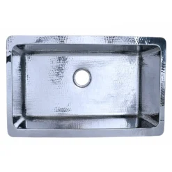 Nantucket Sinks Brightwork Home 32" Undermount Stainless Steel Kitchen Sink, 16 Gauge, KSSH3219-10