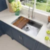 Nantucket Sinks Brightwork Home 32" Undermount Stainless Steel Kitchen Sink, 16 Gauge, KSSH-PS-3220