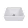 Nantucket Sinks Cape 24" Fireclay Farmhouse Sink, White, Hyannis-24