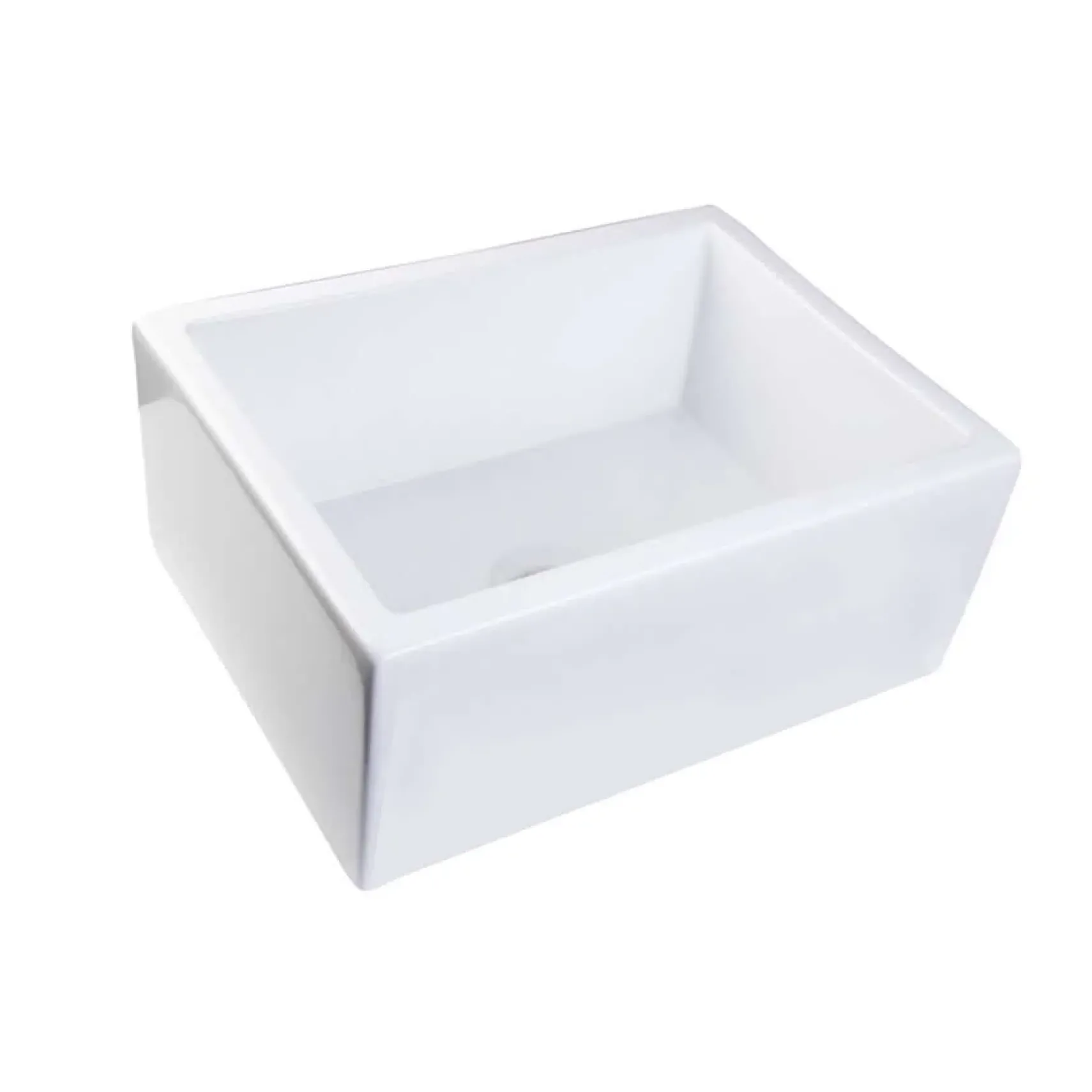 Nantucket Sinks Cape 24" Fireclay Farmhouse Sink, White, Hyannis-24
