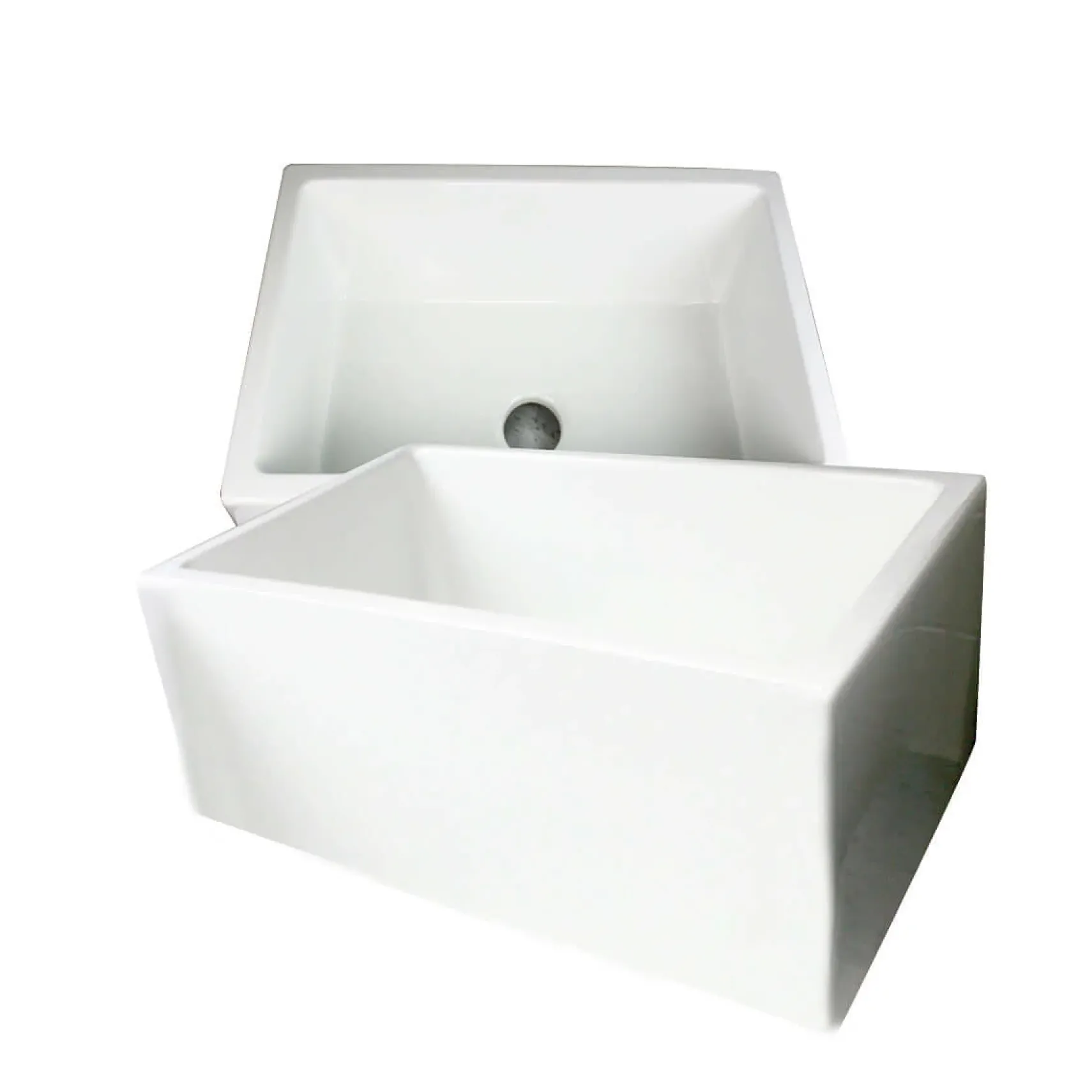 Nantucket Sinks Cape 24" Fireclay Farmhouse Sink, White, Hyannis-24