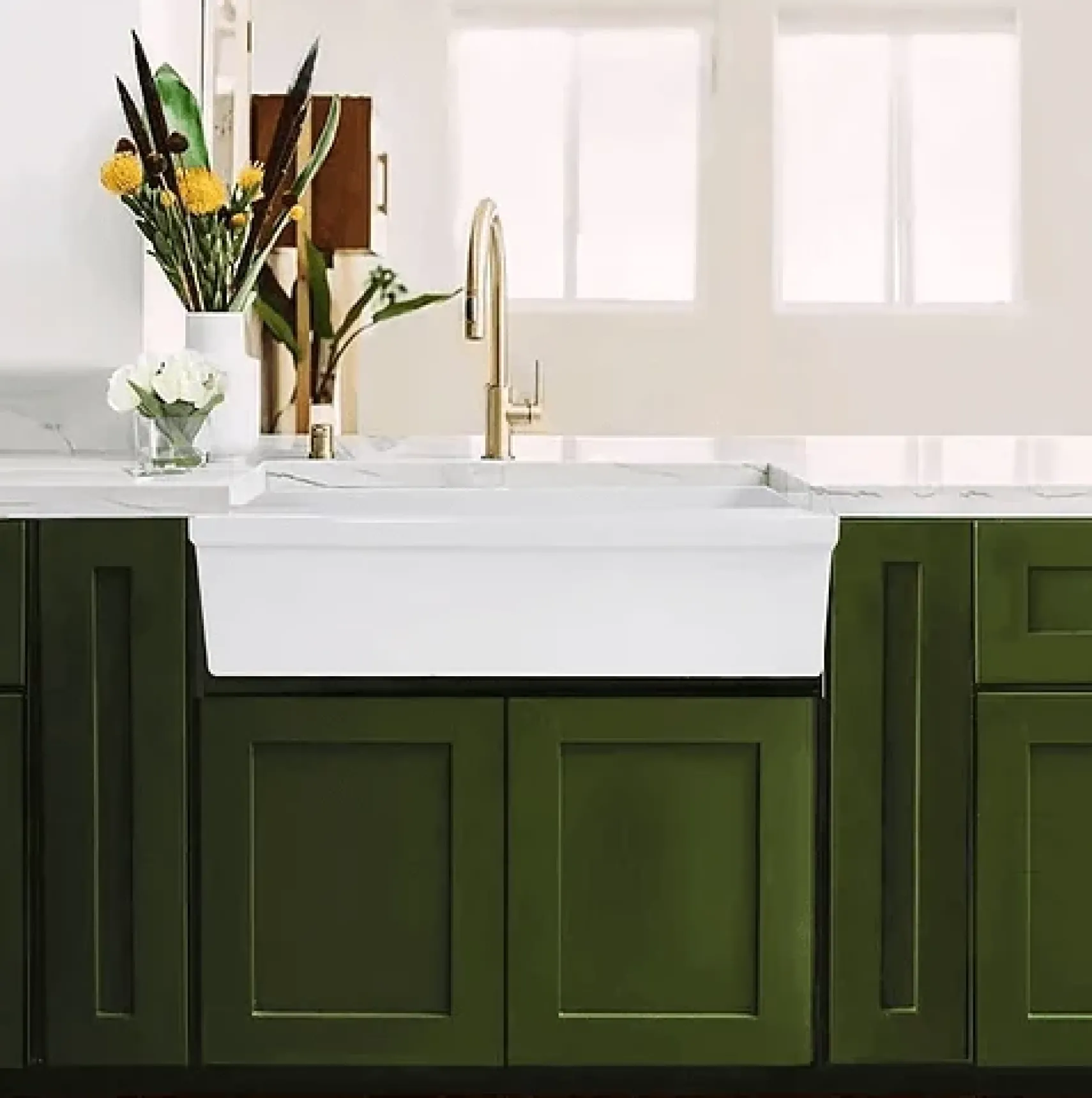 Nantucket Sinks Cape 36" Fireclay Farmhouse Sink, White, Yarmouth-36W