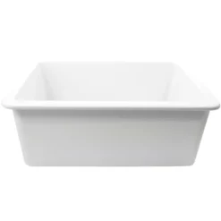Nantucket Sinks Cape 27" Fireclay Kitchen Sink, White, Wellfleet-2719W