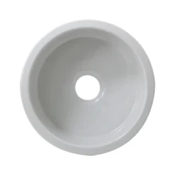 Nantucket Sinks Cape 18" Fireclay Kitchen Sink, White, Hyannis-18
