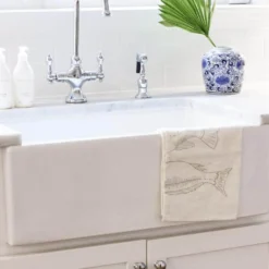 Nantucket Sinks Cape 30" Fireclay Farmhouse Sink, White, Hyannis-30