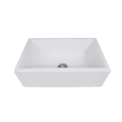 Nantucket Sinks Cape 30" Fireclay Farmhouse Sink, White, Hyannis-30