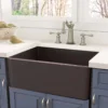 Nantucket Sinks Cape 30" Fireclay Farmhouse Sink, Coffee Brown, T-FCFS30CB