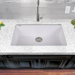 Nantucket Sinks Plymouth 30" Granite Composite Kitchen Sink, White, PR3018-W