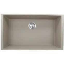 Nantucket Sinks Plymouth 33" Granite Composite Kitchen Sink, Truffle, PR3320-TR-UM
