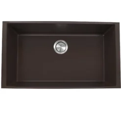 Nantucket Sinks Plymouth 33" Granite Composite Kitchen Sink, Brown, PR3320-BR-UM