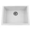 Nantucket Sinks Plymouth 24" Granite Composite Kitchen Sink, White, PR2418-W