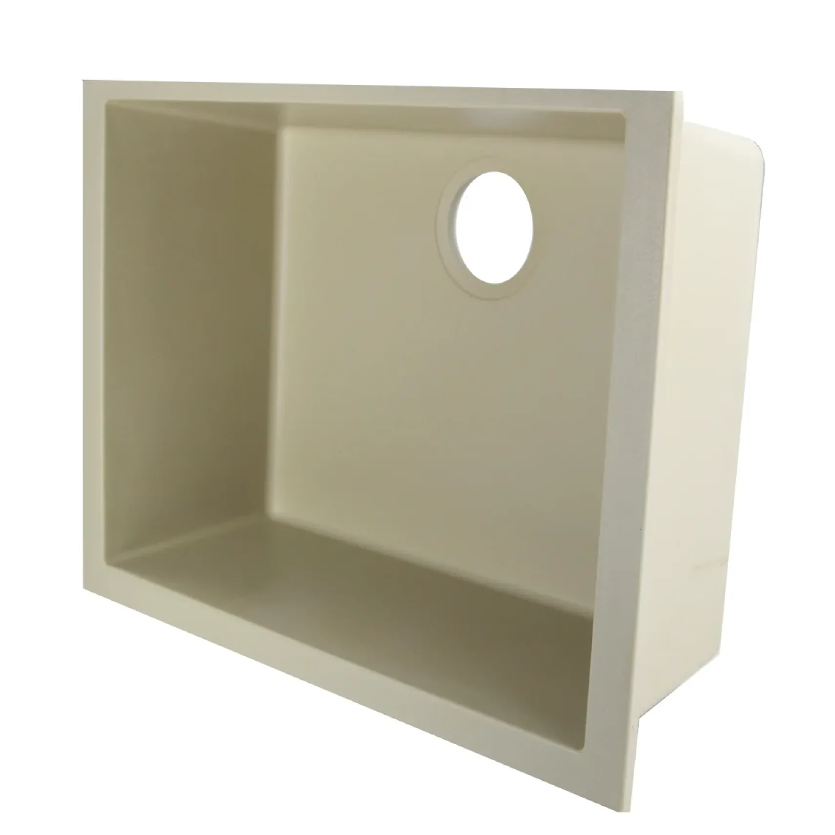 Nantucket Sinks Plymouth 24" Granite Composite Kitchen Sink, Sand, PR2418-S