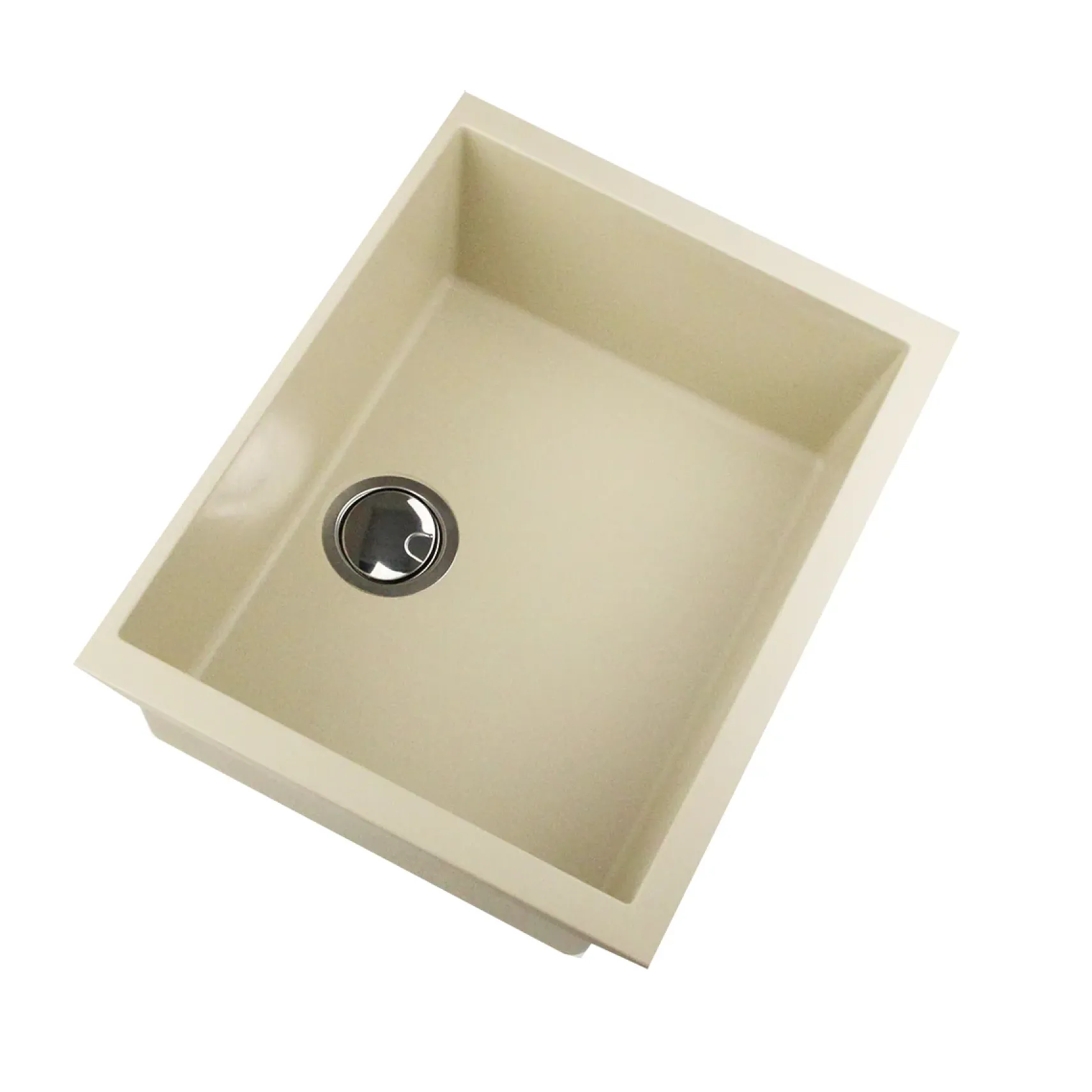 Nantucket Sinks Plymouth 24" Granite Composite Kitchen Sink, Sand, PR2418-S