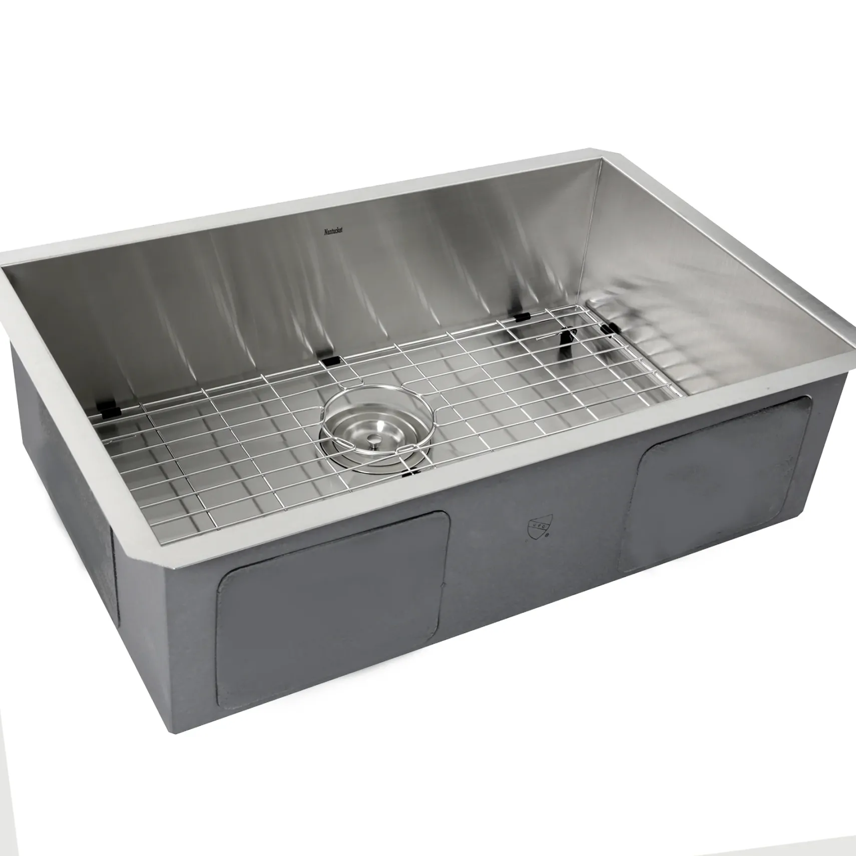 Nantucket Sinks Pro Series 28" Stainless Steel Kitchen Sink, 16 Gauge, ZR2818-8-16