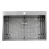 Nantucket Sinks Pro Series 33" Stainless Steel Kitchen Sink, 16 Gauge, ZR3322-S-16