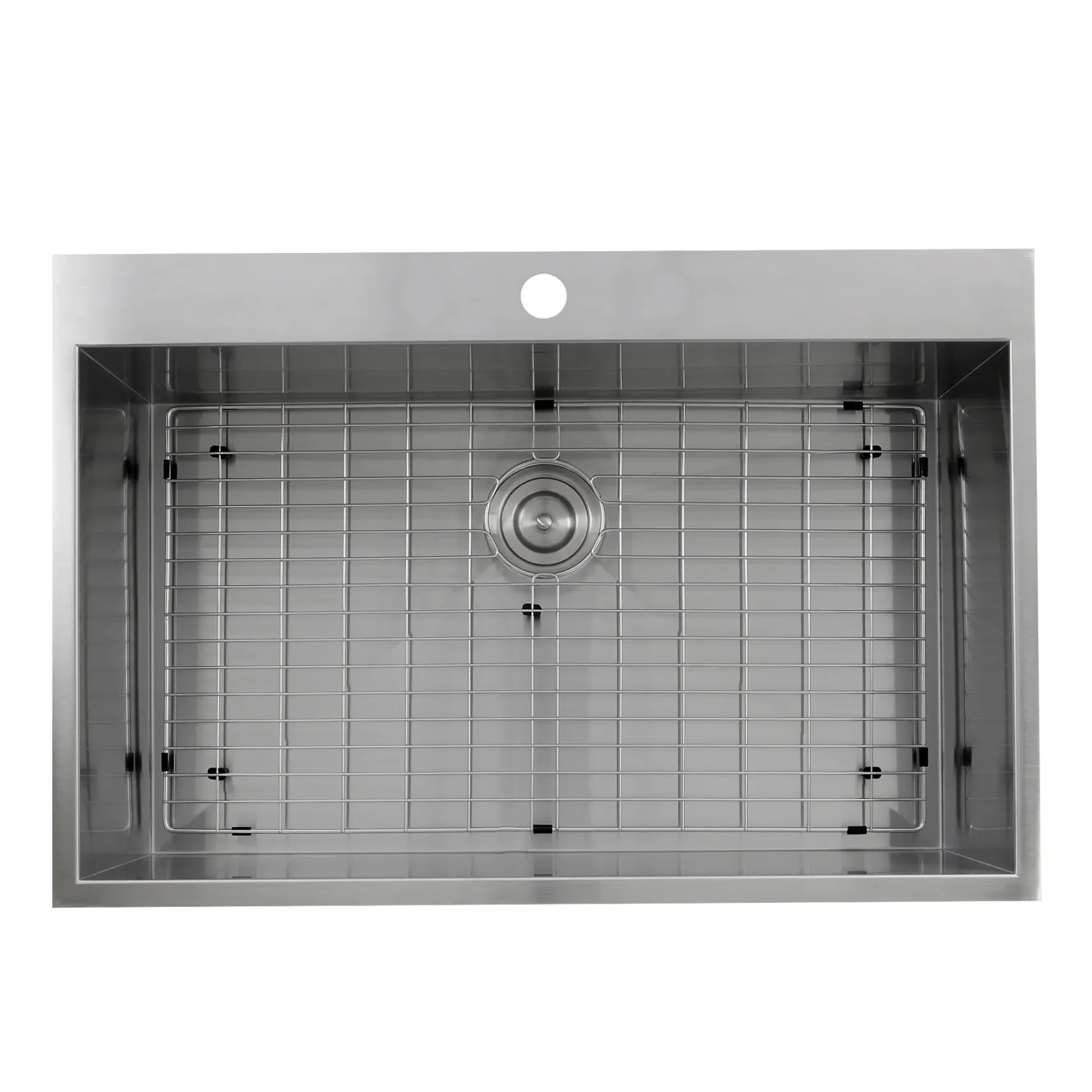 Nantucket Sinks Pro Series 33" Stainless Steel Kitchen Sink, 16 Gauge, ZR3322-S-16