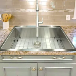 Nantucket Sinks Pro Series 33" Stainless Steel Kitchen Sink, 16 Gauge, ZR3322-S-16