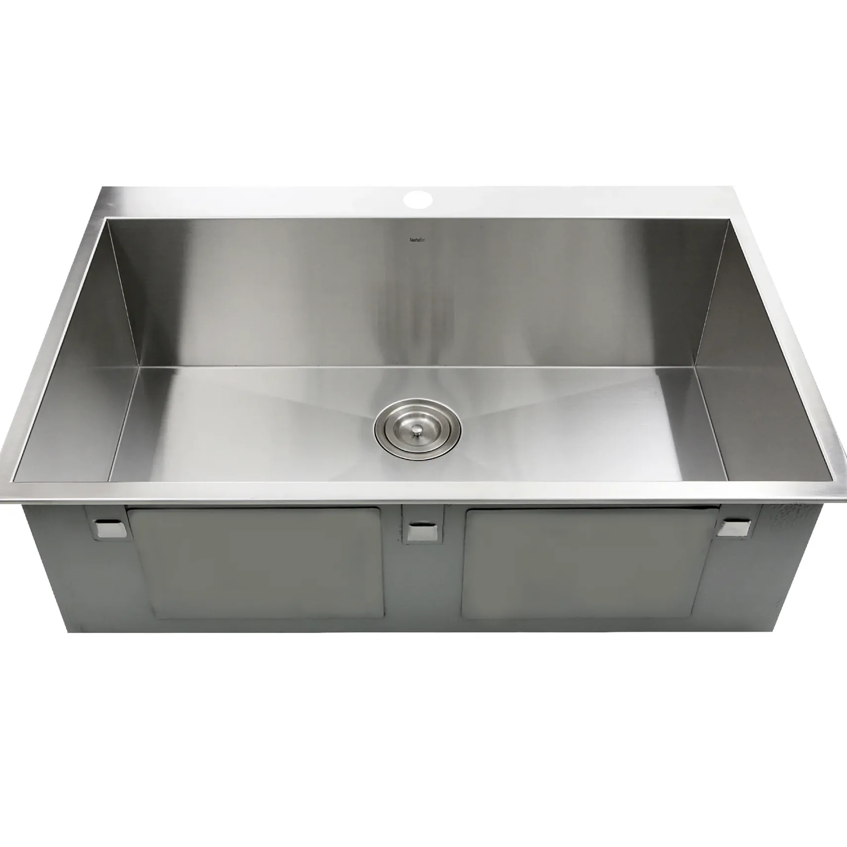 Nantucket Sinks Pro Series 33" Stainless Steel Kitchen Sink, 16 Gauge, ZR3322-S-16