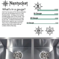 Nantucket Sinks Pro Series 33