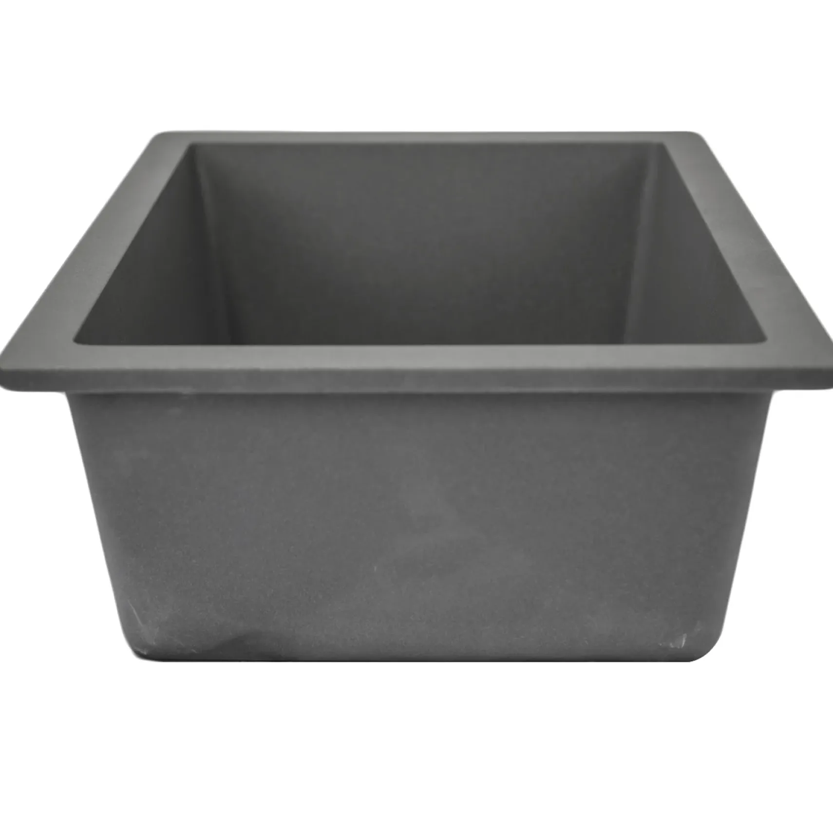 Nantucket Sinks Rockport 15" Rectangle Granite Composite Bar/Kitchen Sink with Accessories, Titanium Grey, PR1815-TI