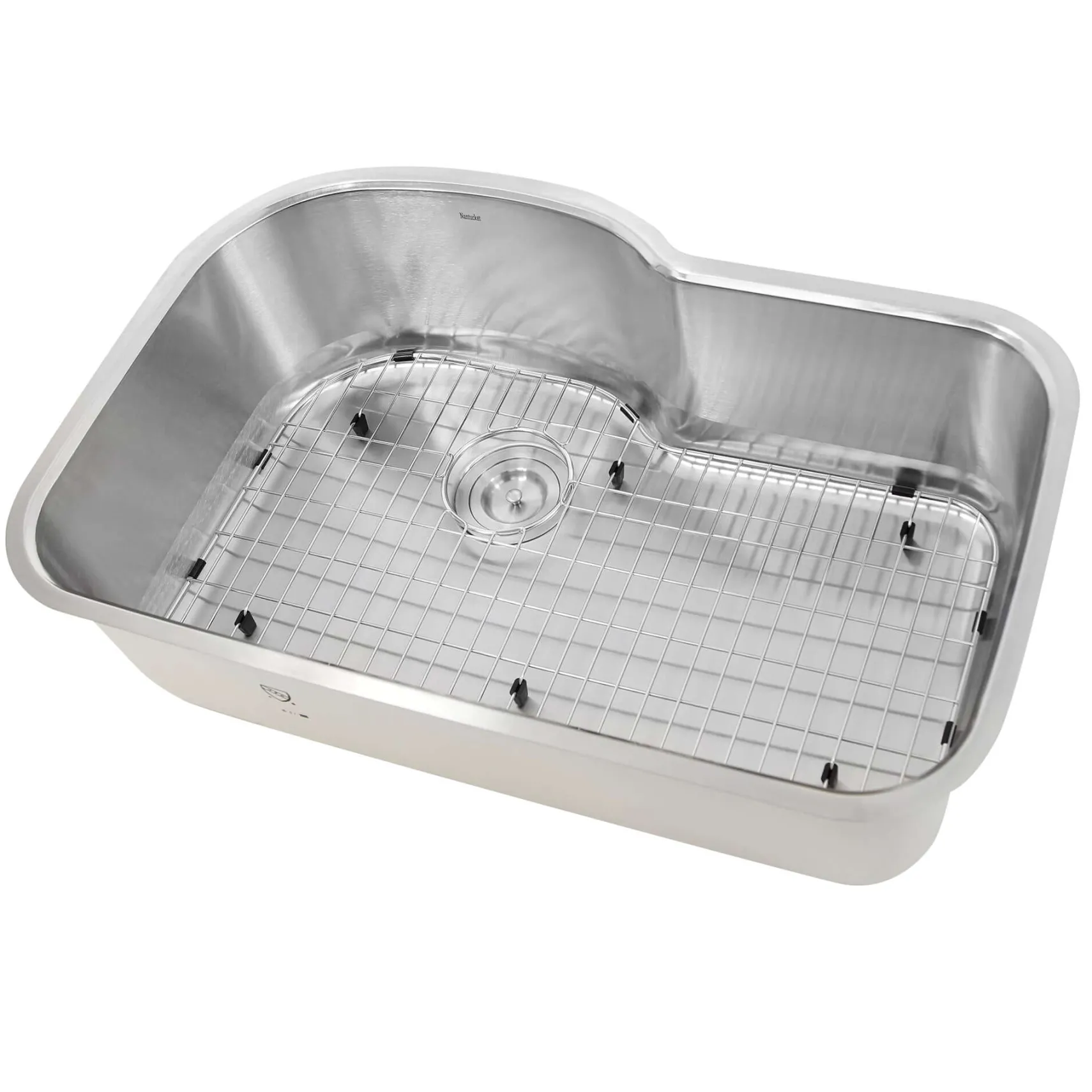 Nantucket Sinks Sconset 32" Stainless Steel Kitchen Sink, 16 Gauge, MOBYXL-16