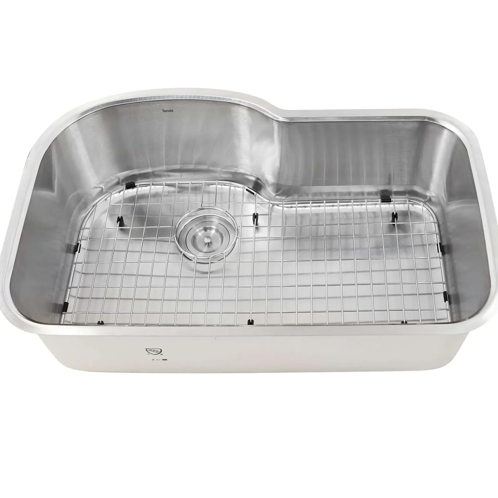 Nantucket Sinks Sconset 32" Stainless Steel Kitchen Sink, 16 Gauge, MOBYXL-16