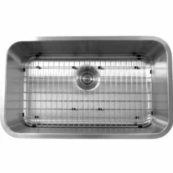 Nantucket Sinks Sconset 30" Stainless Steel Kitchen Sink, 16 Gauge, NS3018-9-16