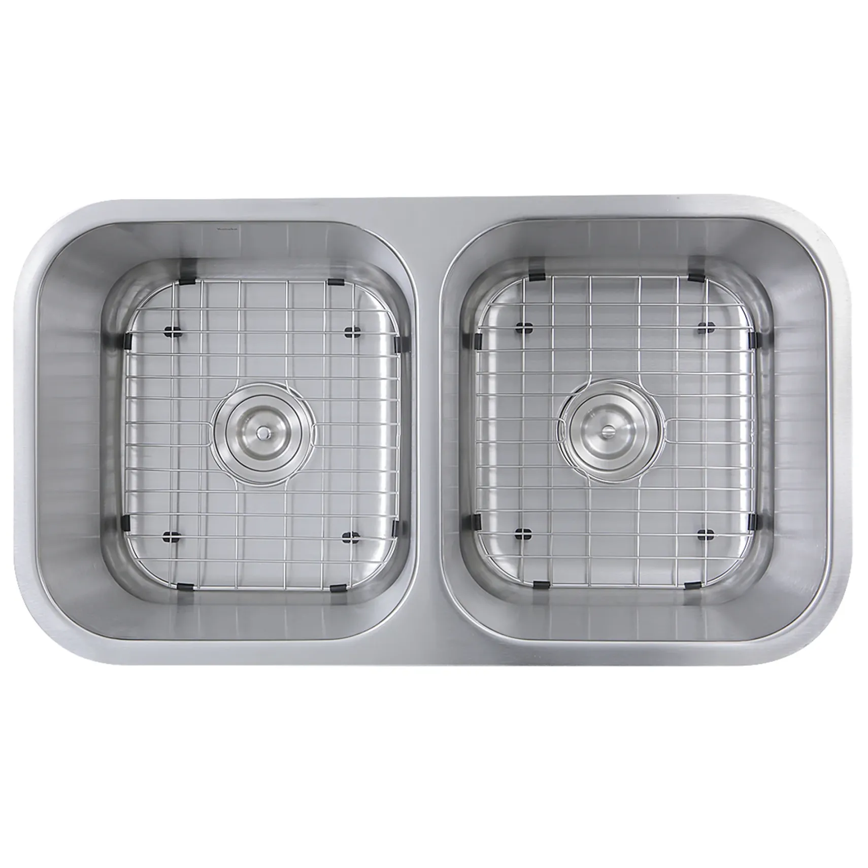 Nantucket Sinks Sconset 33" Stainless Steel Kitchen Sink, 16 Gauge, 50/50 Double Bowl, NS10i-16