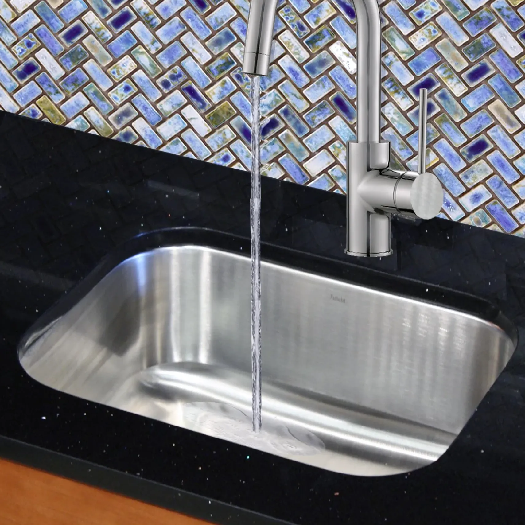 Nantucket Sinks Sconset 23" Stainless Steel Kitchen Sink, 16 Gauge, NS09i-16