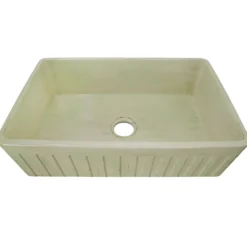 Nantucket Sinks Vineyard 33" Fireclay Farmhouse Sink, Light Green, FCFS3320S-ShabbyGreen