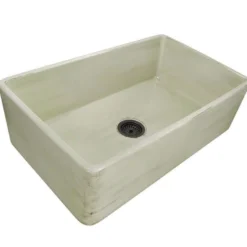 Nantucket Sinks Vineyard 33" Fireclay Farmhouse Sink, Light Green, FCFS3320S-ShabbyGreen